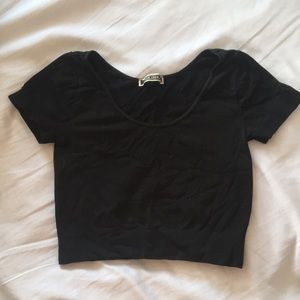 Black crop top
